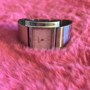 Kenneth Cole New York large square face stainless steel Watch needs to watch b